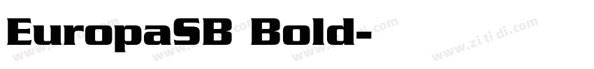 EuropaSB Bold字体转换